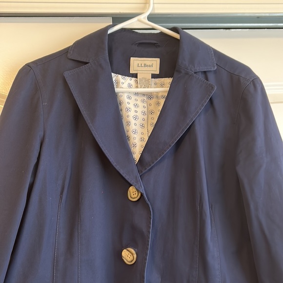 Women’s LL Bean Blue Blazer Jacket  - Size 12 - Picture 3 of 11